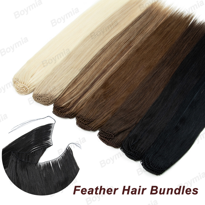 Invisible Tape In Extensions Real Hair - フェザーヘアエクステンション ナチュラル人毛束 ノンレミー インビジブルマイクロリング 40cm ウェフト