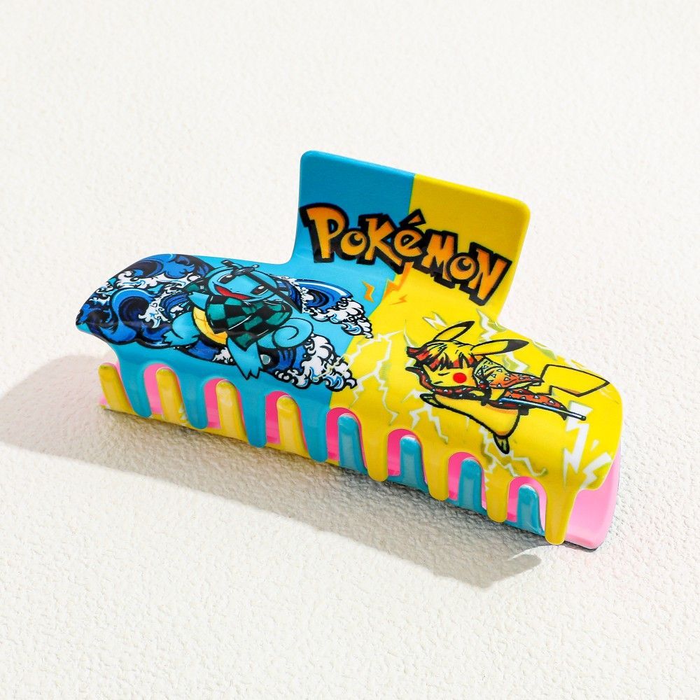 Hair Bundles - 新しいポケモンと鬼滅の刃にインスパイアされた善逸と炭治郎のアクリルヘアクリップ、繊細なシャーククリップ、美しいアクセサリー