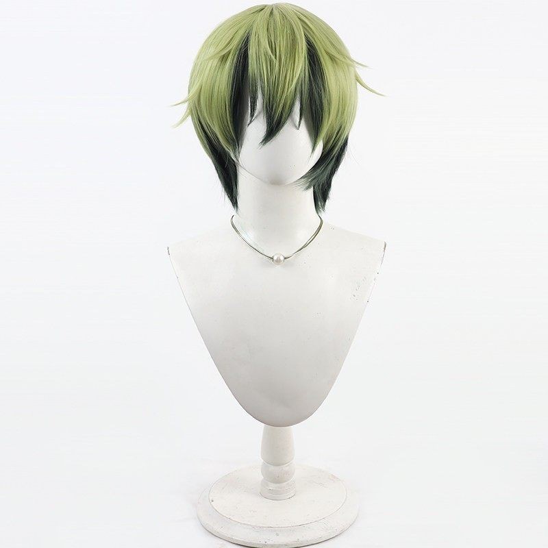 Synthetic Braided Wigs For Black Women - アニメナオヤ・ゼニンウィッグブロンドと黒のショートストレートヘアパーティーハロウィンコスプレ小道具アクセサリー