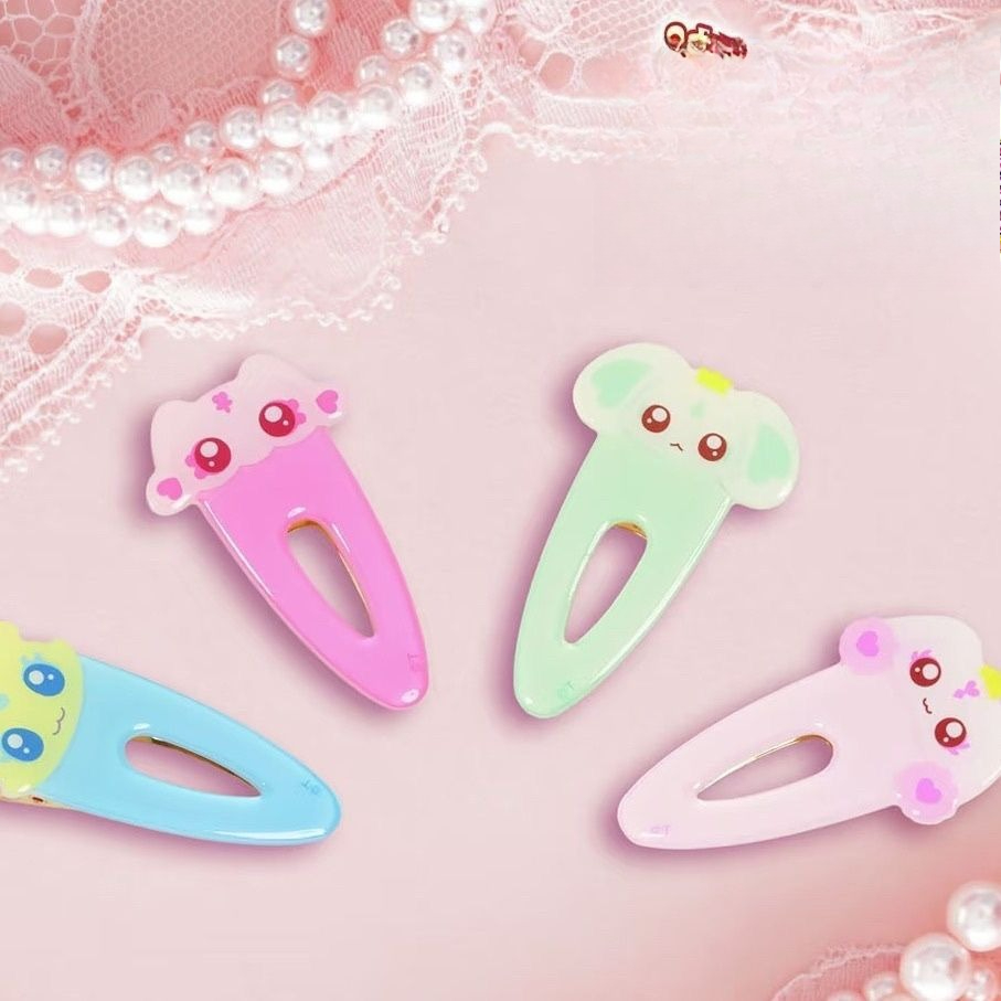 Hair Bundles - プリキュア フェアリーヘアクリップ：ミナミ、ミナポ、ポルン、ルルの前髪クリップ - かわいい飾り、友達への楽しい贈り物