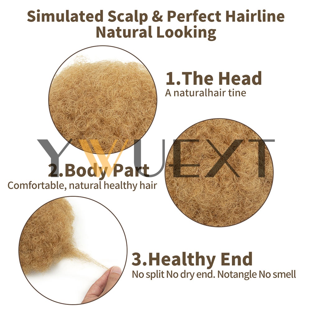 YWUEXT ハニーゴールド アフロ キンキー パフ ポニー - Drawstring Afro Curly Puff Ponytail のレビューと価格