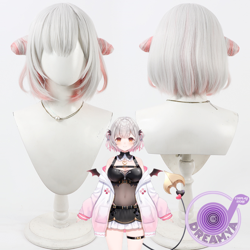 Suou Patra コスプレウィッグ Vtuber グレー - Synthetic Wigs のレビューと価格