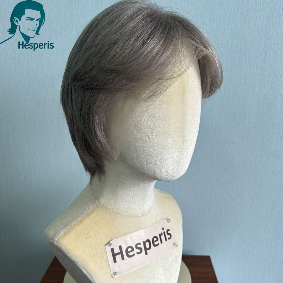 ヘスペリス ブラジリアン レミー グレーカラー メンズ ショ - Pre Parted 13X4 Lace Front Bob Wig のレビューと価格