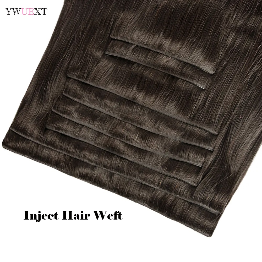 見えないクリップ式ヘアエクステ 100%人毛 7ピースセット - Seamless Clip In Hair Extensions Human Hair のレビューと価格