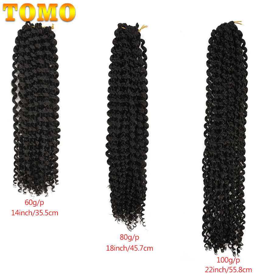 Tomo情熱の女性のためのかぎ針編みのヘアエクステンション, - Water Wave Bulk Human Hair For Braiding のレビューと価格