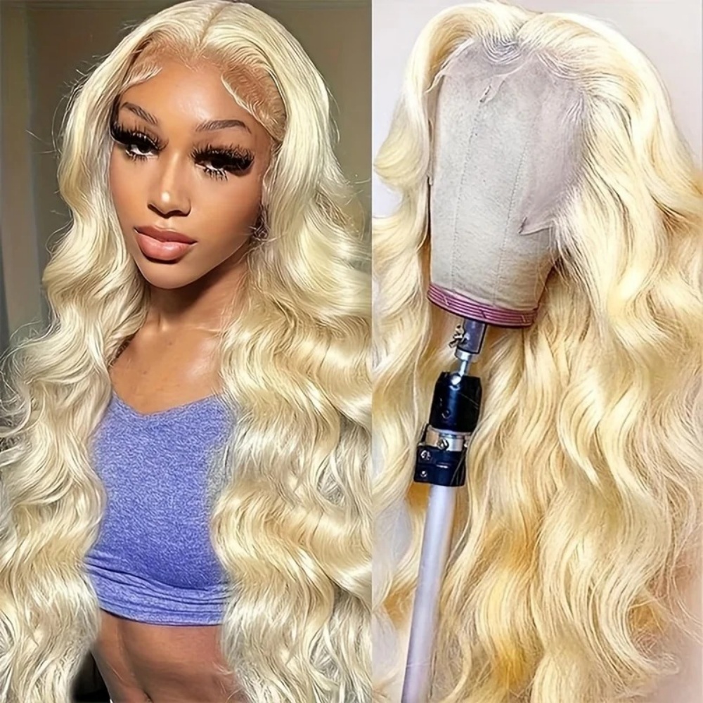 613ブロンドボディウェーブ人毛ウィッグ 13x4 13x6 - 613 Blonde Body Wave Lace Front Wig のレビューと価格