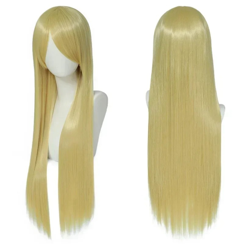 80 センチメートルカラフルなロングストレート人工毛白紫黒コ - Synthetic Braided Wigs For Black Women のレビューと価格