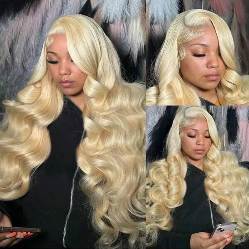 ハニーブロンド613ボディウェーブ人毛ウィッグ13x6 HD - 613 Blonde Body Wave Lace Front Wig のレビューと価格
