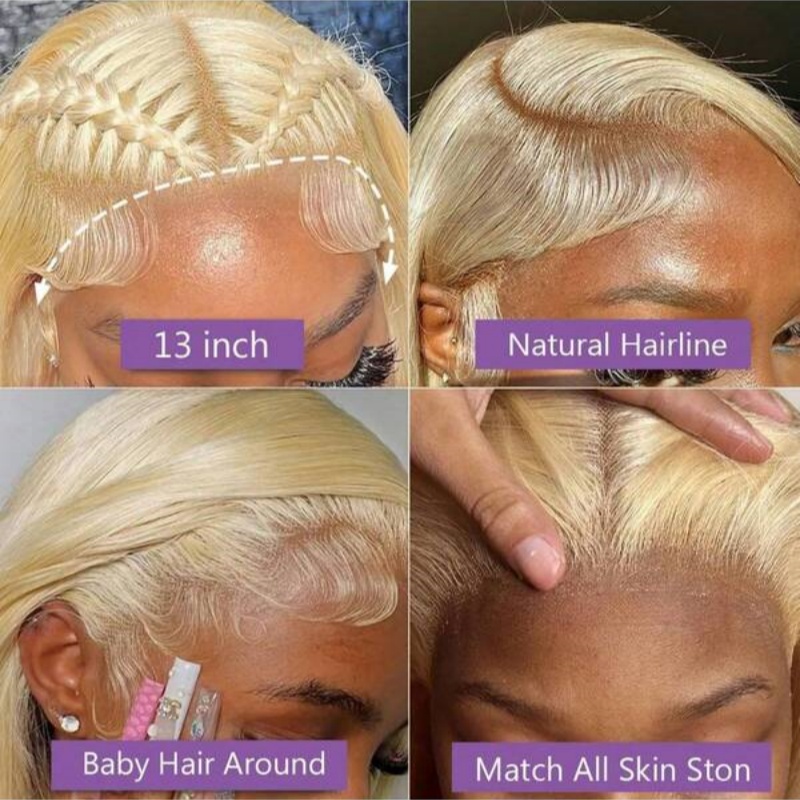 ハニーブロンド613ボディウェーブ人毛ウィッグ13x6 HD - 613 Blonde Body Wave Lace Front Wig のレビューと価格