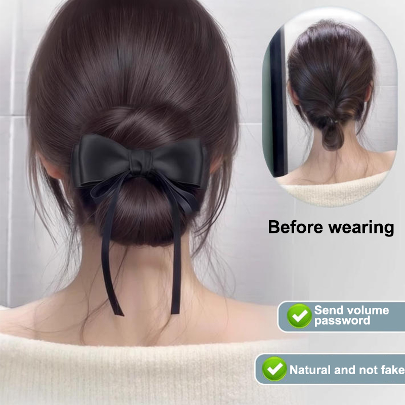 ローバンウィッグヘアクリップインメッシーバンヘアピースストレ - Claw Clip Messy Bun Hair Piece のレビューと価格