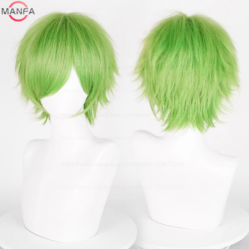コスプレ用の短い滑らかな合成かつら,耐熱性,黒,白,緑,茶色 - Synthetic Braided Wigs For Black Women のレビューと価格