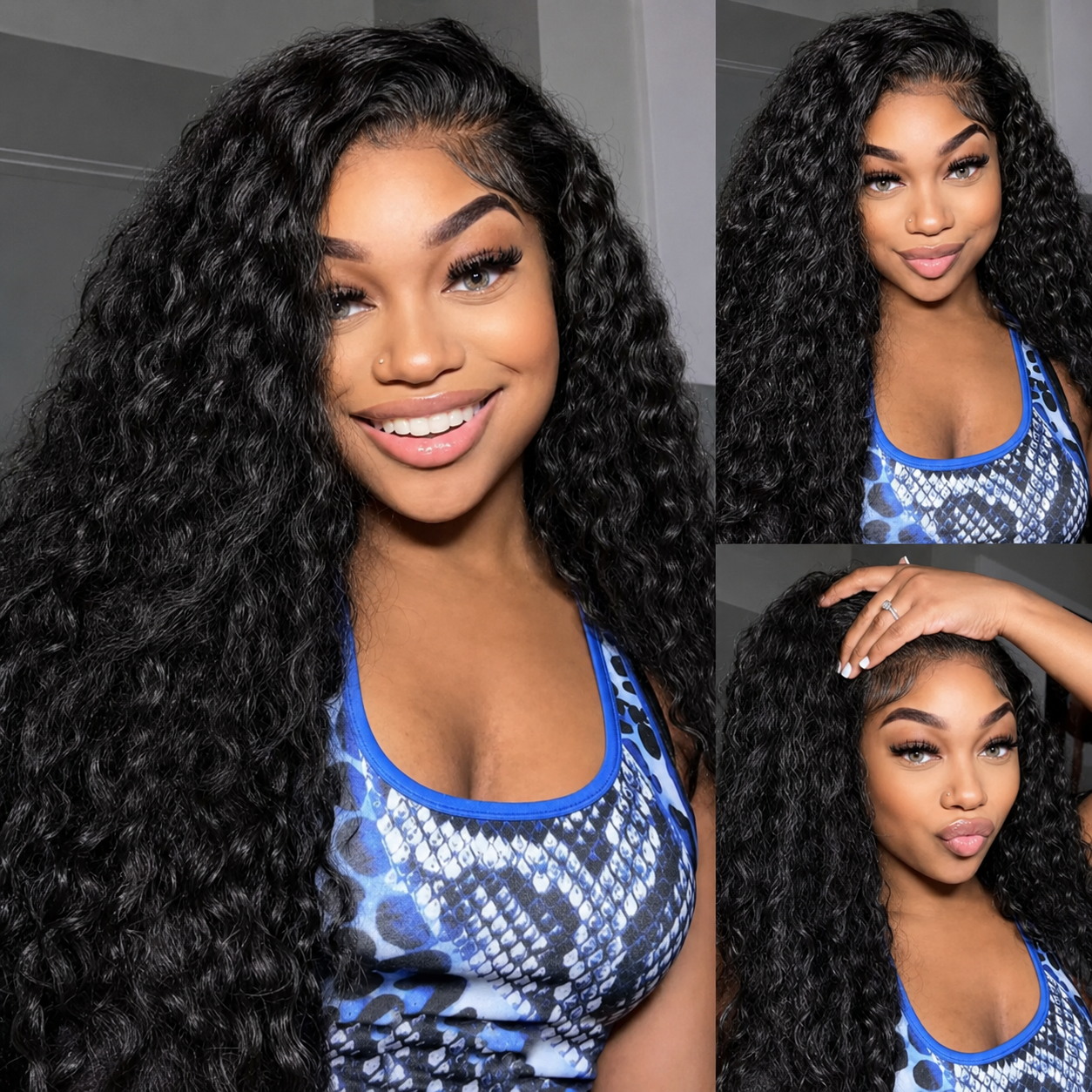 超フィット250%カールウィッグ人毛13x6リアルHD透明レ - Hd Lace Frontal Wig Human Hair Pre Plucked のレビューと価格