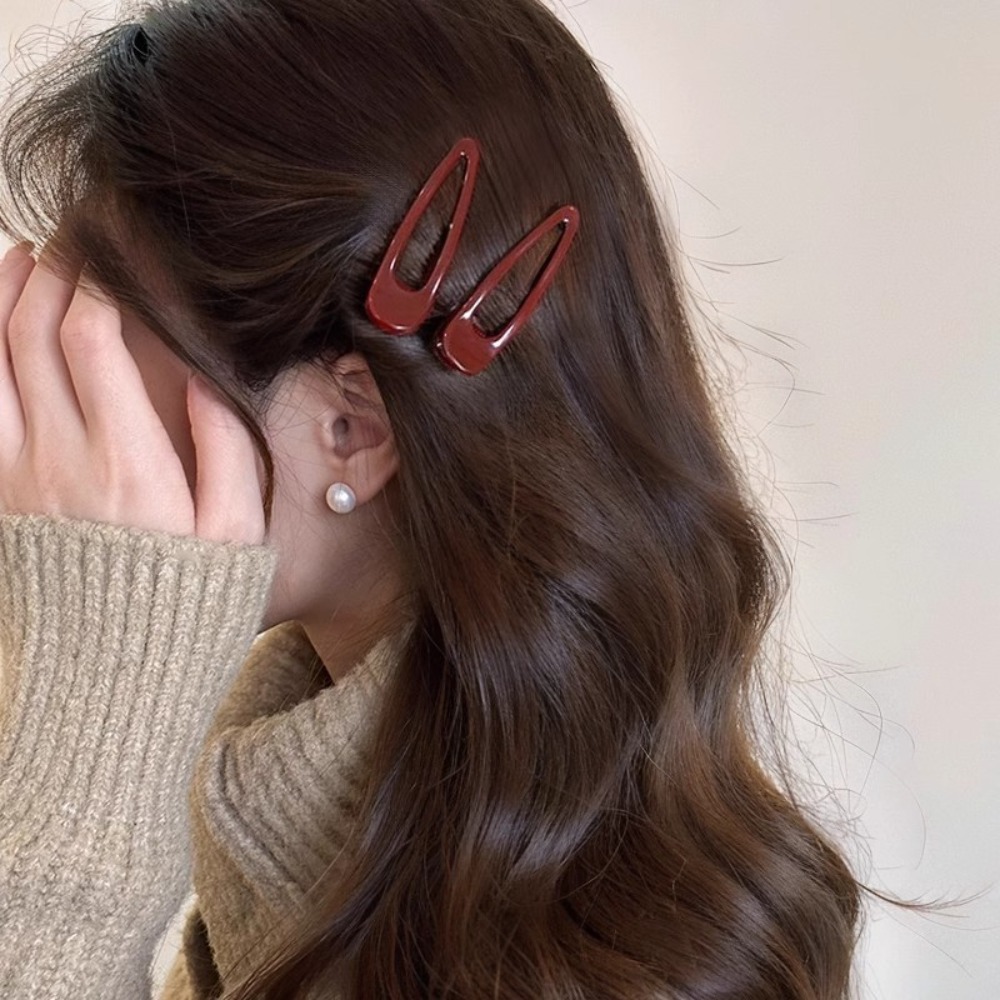 ヘアクリップ2個、BBクリップ、滑り止めと耐久性のある長方形 - Hair Clips のレビューと価格