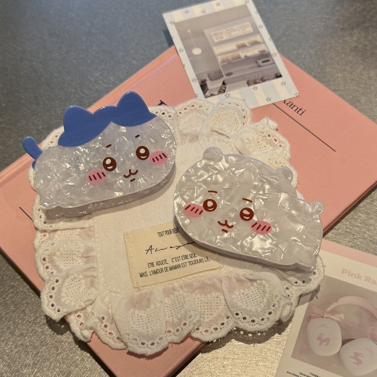 ちいかわうさぎハチワレキュートな漫画風サメの爪クリップ甘い女 - Hair Bundles のレビューと価格