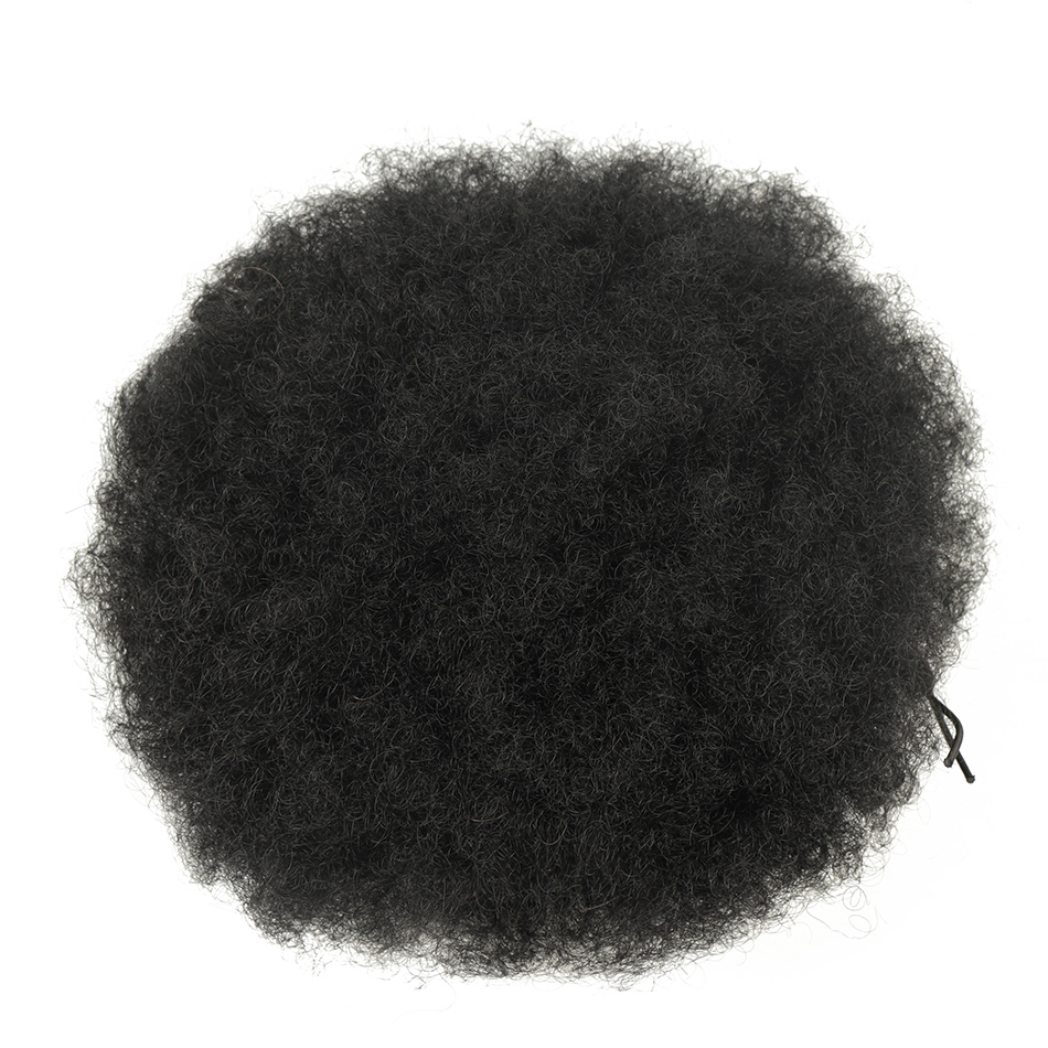 アフロパフドローストリングポニーテールショートシンセティック - Drawstring Afro Curly Puff Ponytail のレビューと価格