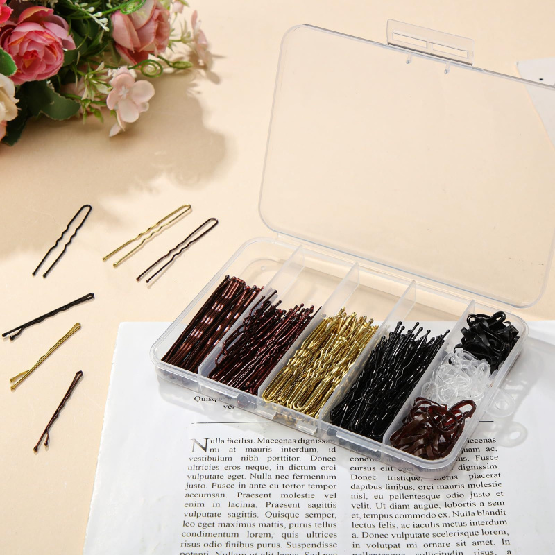 1箱480個入りヘアスタイリングアクセサリーキット U字型ヘ - Hair Bundles のレビューと価格