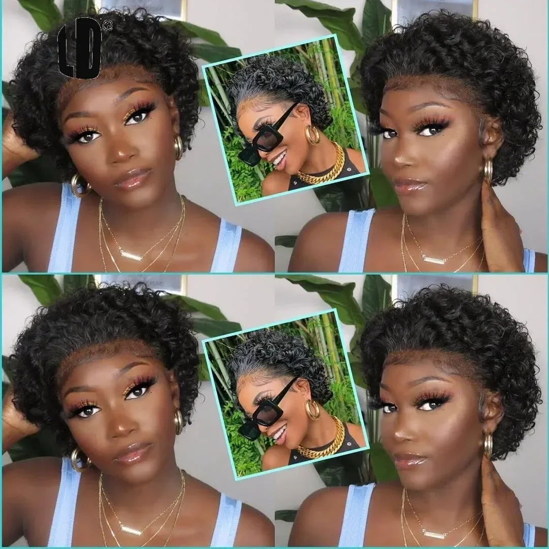 ピクシーカットウィッグ 99Jカラー レースウィッグ スプリ - Short Pixie Cut Wig Human Hair Cheap のレビューと価格