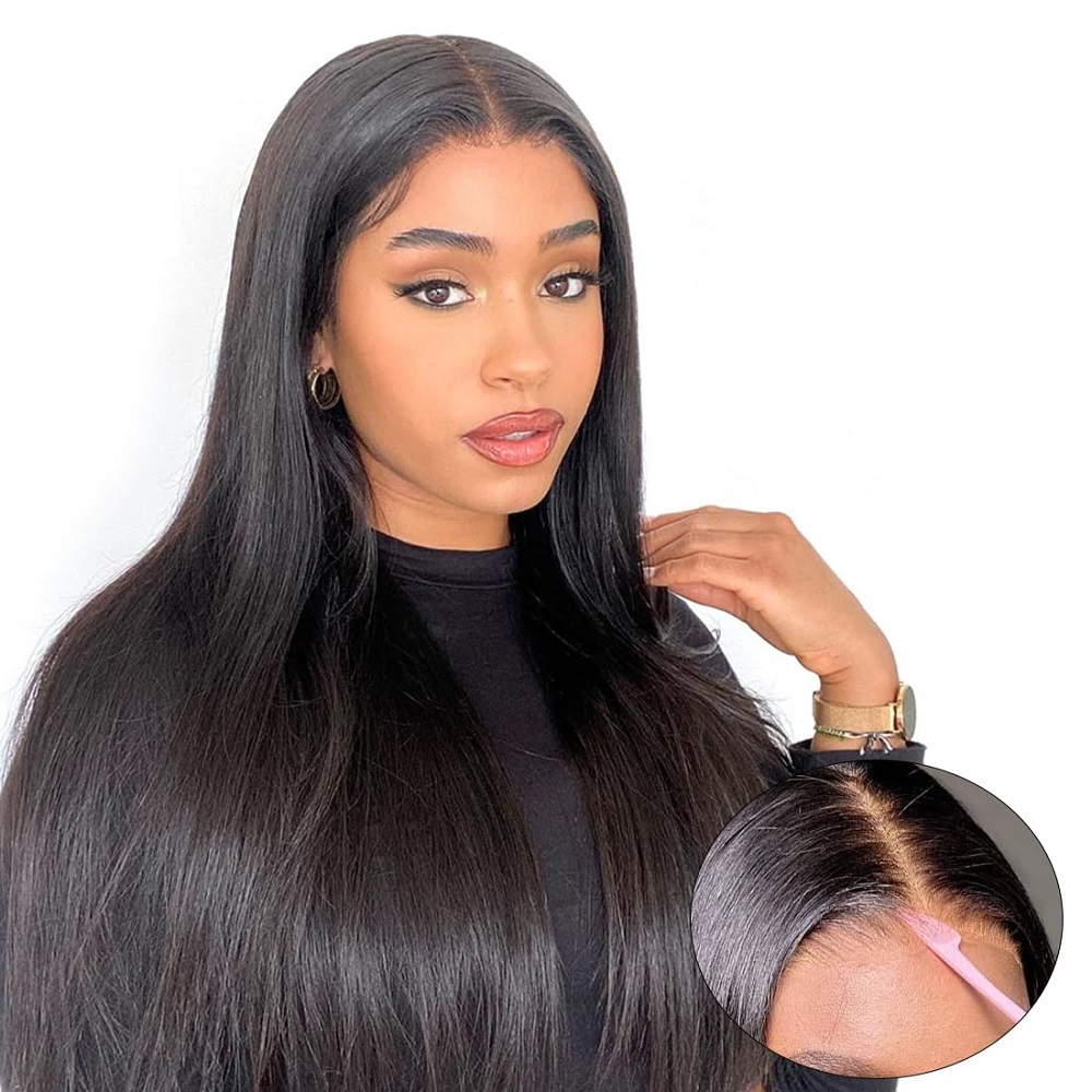 7x5ストレートレースウィッグ 32インチ 200%密度 ウ - Glueless Wear And Go Human Hair Wig のレビューと価格