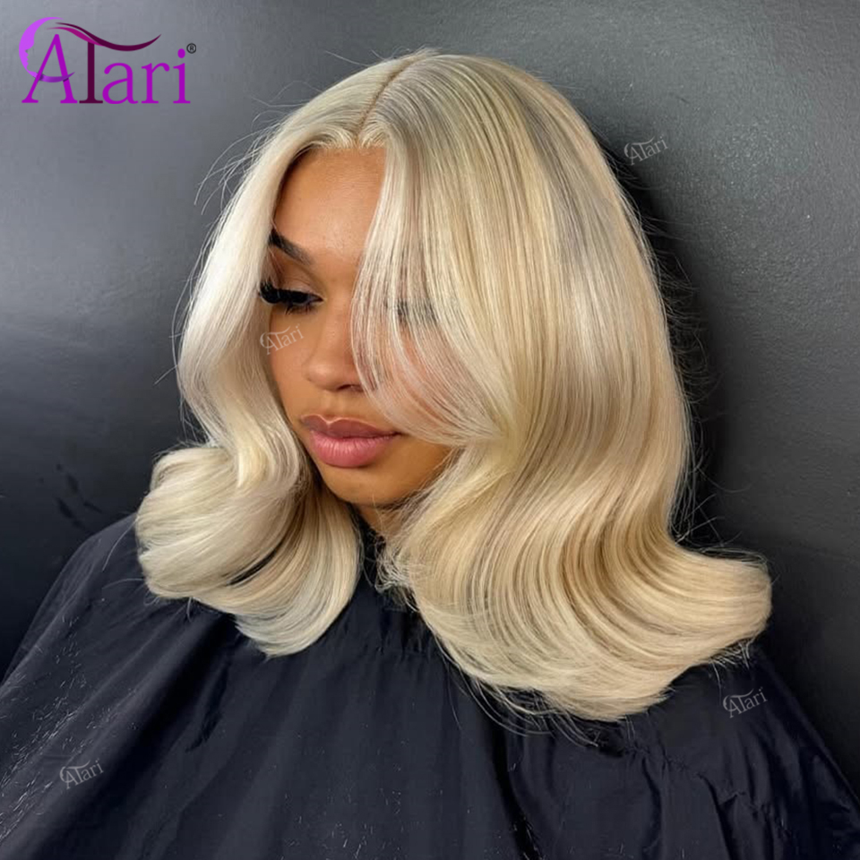 密度180 13x4レースフロント オンブレブラックボブウィ - Pre Parted 13X4 Lace Front Bob Wig のレビューと価格