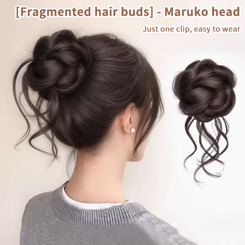 合成毛ヘアバンシニヨンメッシーバン爪クリップヘアピースふわふ - Claw Clip Messy Bun Hair Piece のレビューと価格