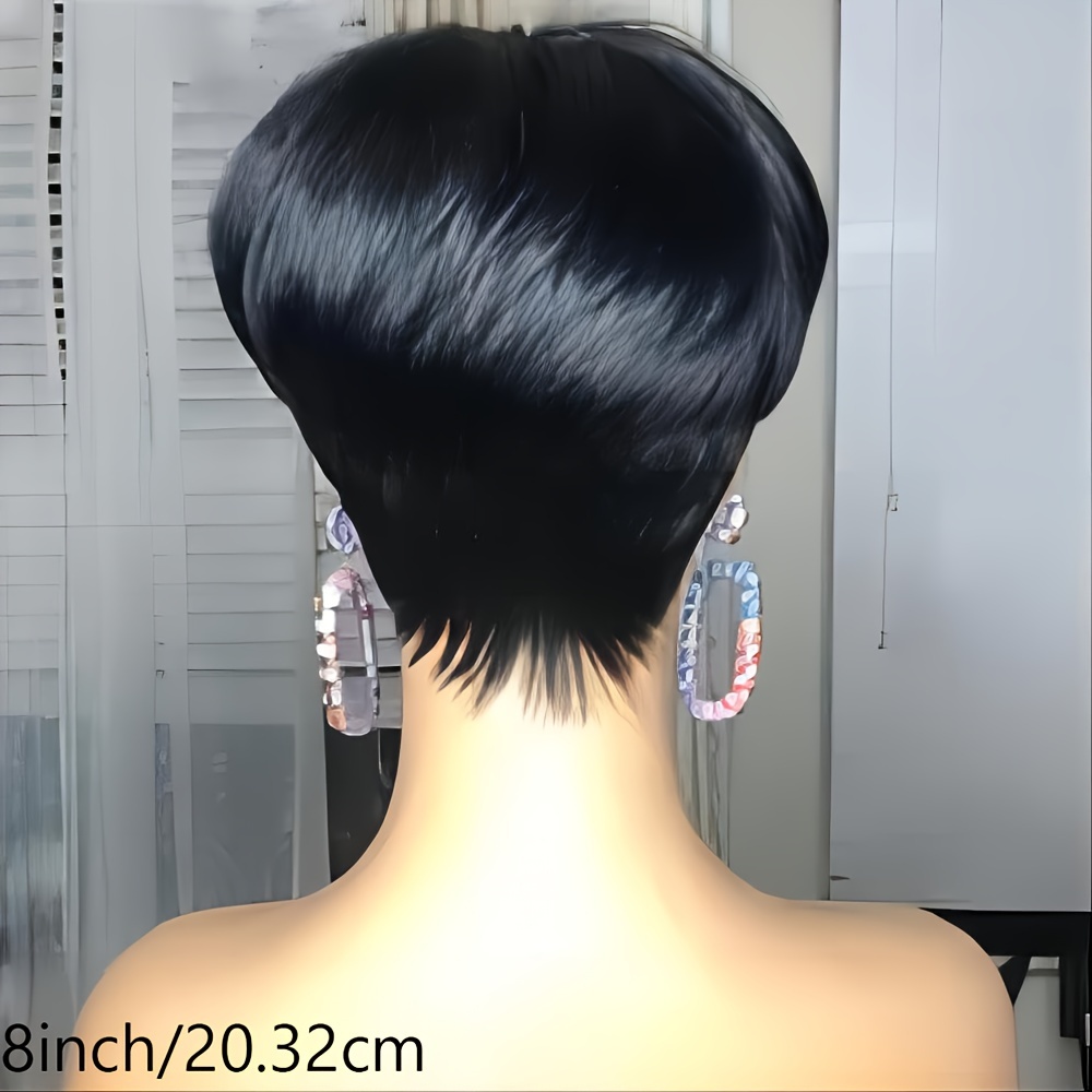 ショートピクシーウィッグ人毛レイヤーカットショート人毛ウィッ - Short Pixie Cut Wig Human Hair Cheap のレビューと価格