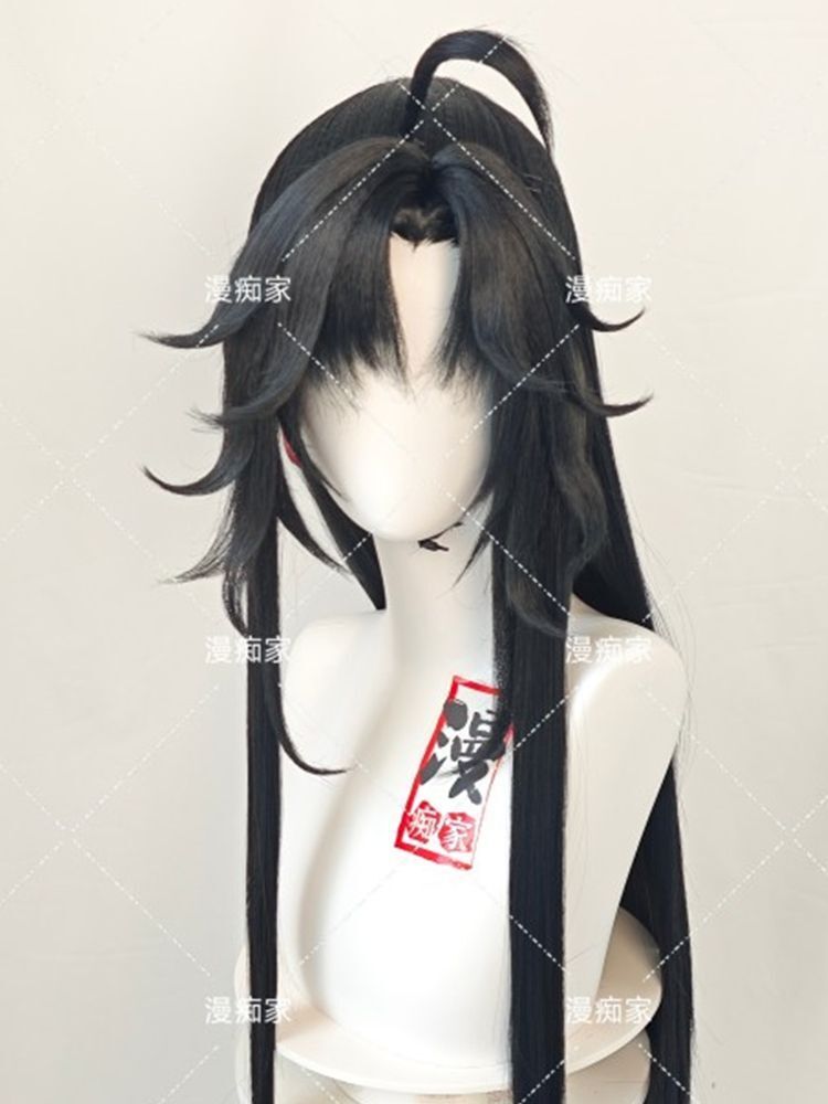 魏無羨風ウィッグ 魔道祖師 MDZS 藍忘機 ブラック カス - Synthetic Wigs のレビューと価格