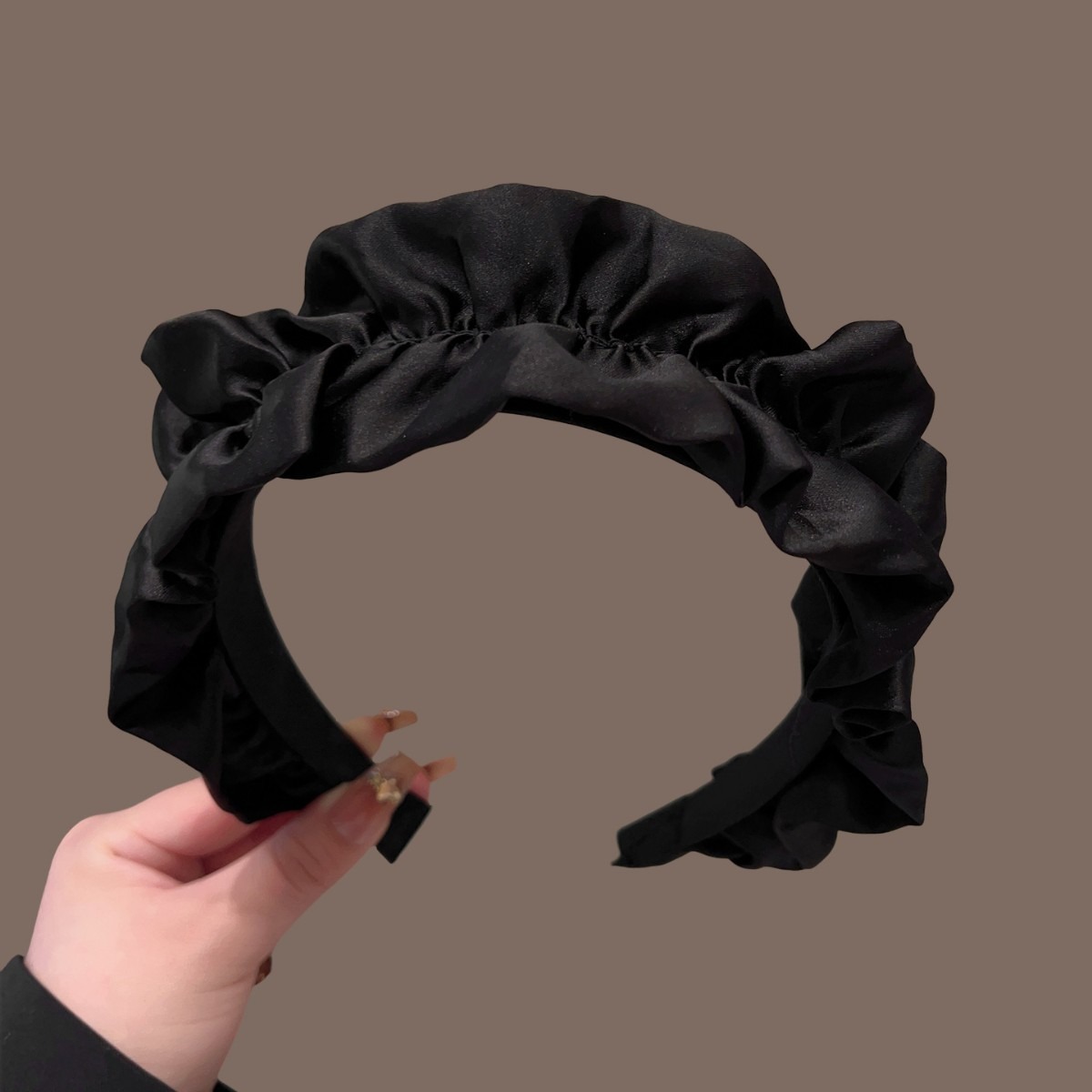 神秘的でエレガントな軽量で豪華な手作りリボン黒ハイカルバヘッ - Hair Clips のレビューと価格