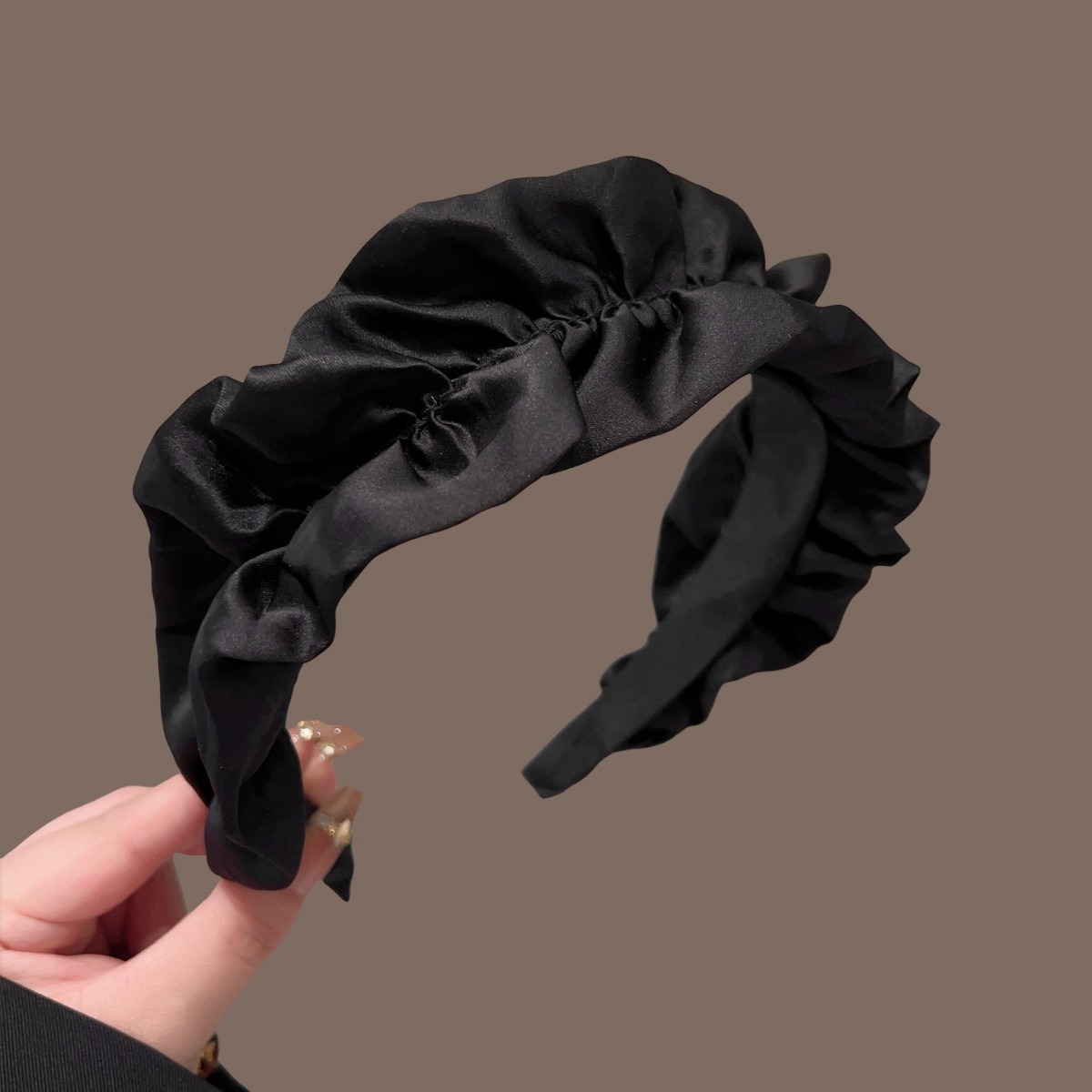 神秘的でエレガントな軽量で豪華な手作りリボン黒ハイカルバヘッ - Hair Clips のレビューと価格