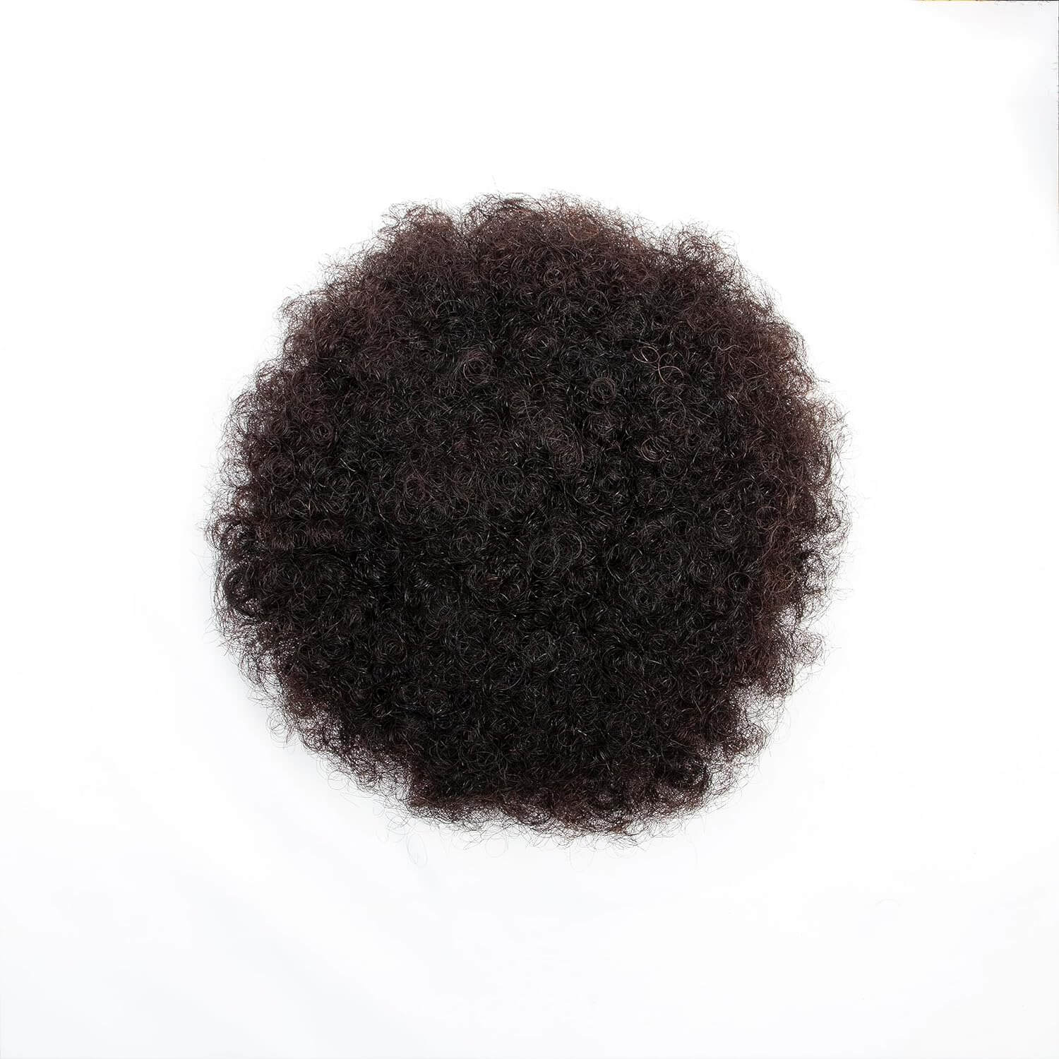 アフロパフ合成ドローストリングポニーテール縮れ毛ヘアバンクリ - Drawstring Afro Curly Puff Ponytail のレビューと価格