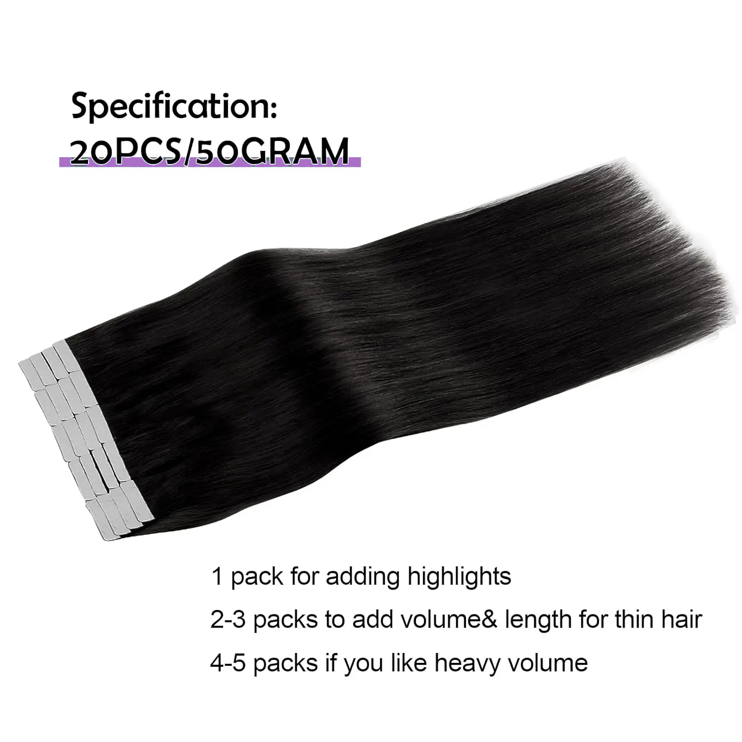 ブラジルのヘアエクステンション100% ナチュラルレミー,ス - Invisible Tape In Extensions Real Hair のレビューと価格