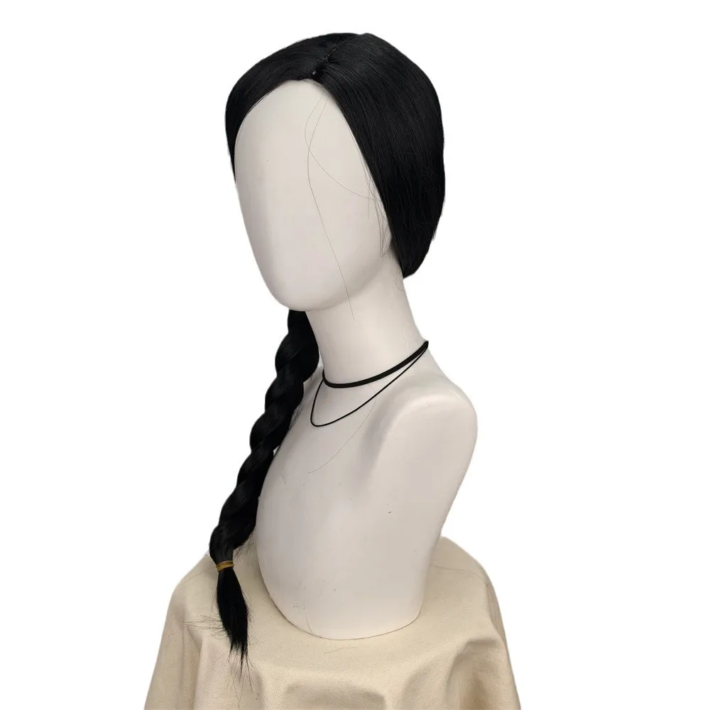 邪悪なエルファバウィッグ女性ガールズロングヘアウィッグ黒三つ - Synthetic Braided Wigs For Black Women のレビューと価格