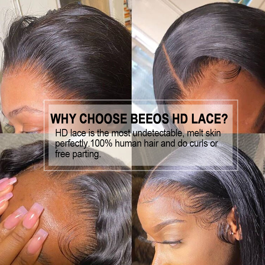 250% 13x4 HD 透明レースフロント人毛ウィッグ シ - Hd Lace Frontal Wig Human Hair Pre Plucked のレビューと価格