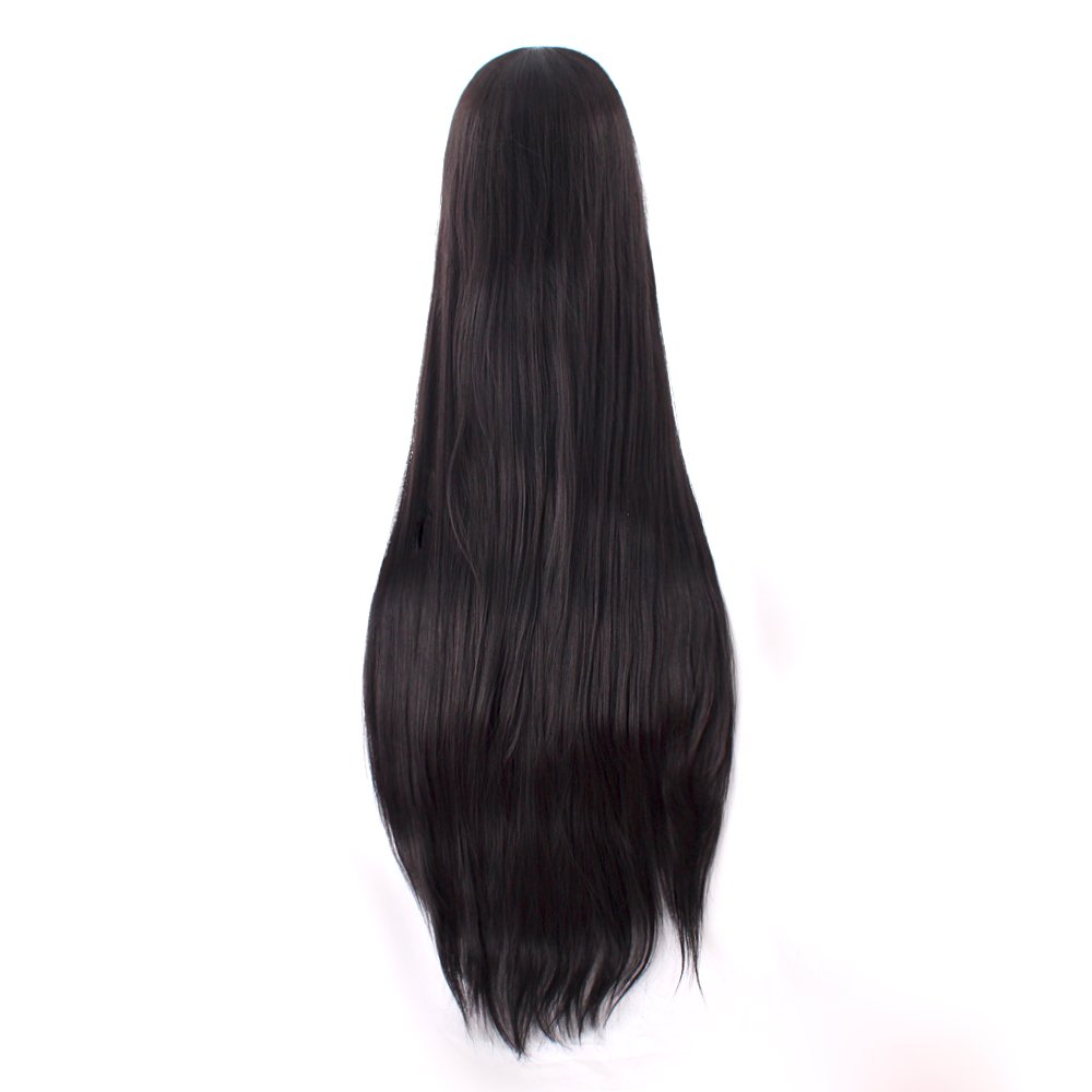 40 インチ 100 センチメートルロングストレートコスプレ - Synthetic Braided Wigs For Black Women のレビューと価格