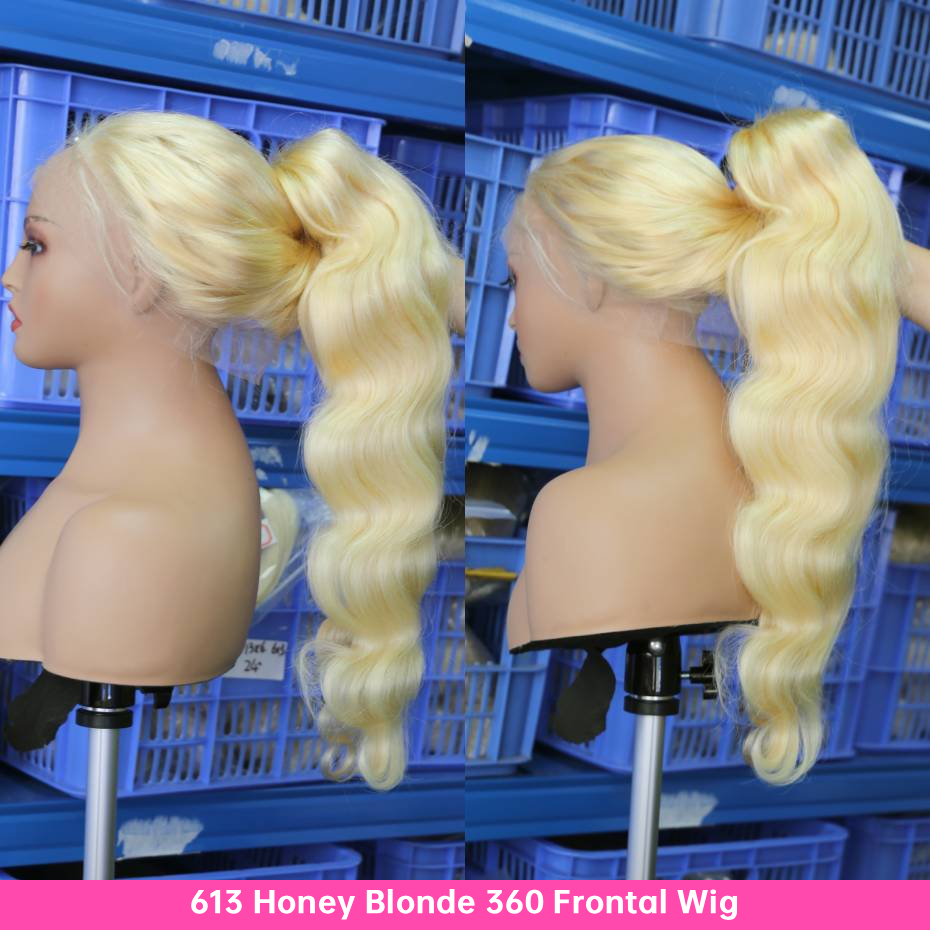 プラチナブロンド613 HD 13x6レースフロントウィッグ - 613 Blonde Body Wave Lace Front Wig のレビューと価格