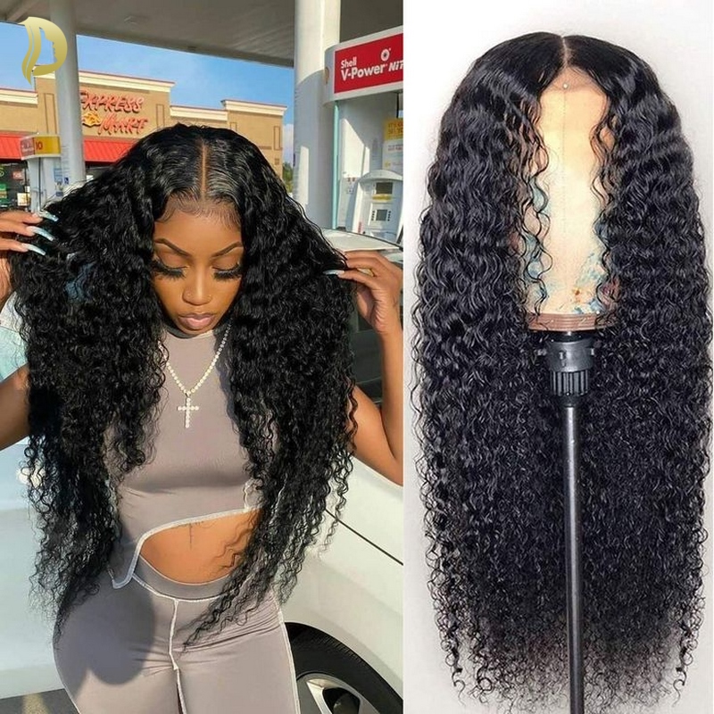 13x4 HDレースフロントウィッグ 13x6 カール人毛ウ - Human Hair Wigs のレビューと価格