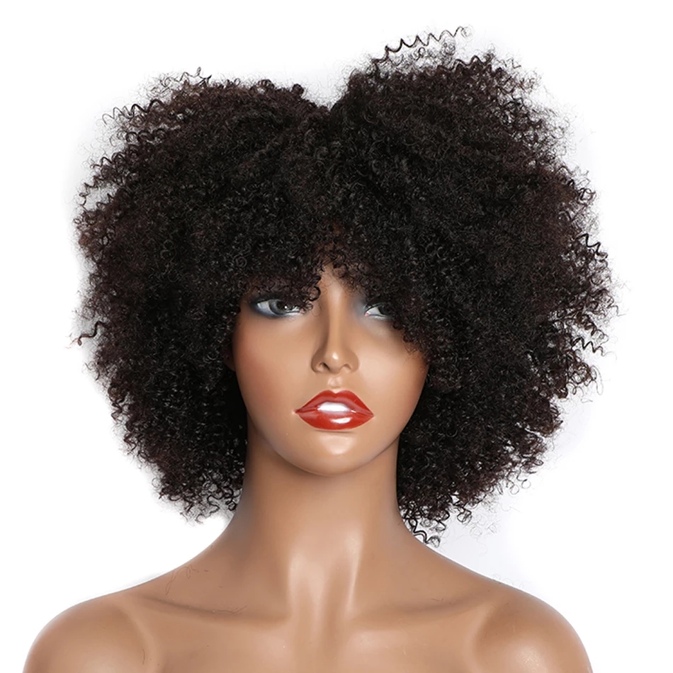 人毛ボブウィッグ ショートキンキーカーリー人毛ウィッグ ピク - Short Pixie Cut Wig Human Hair Cheap のレビューと価格