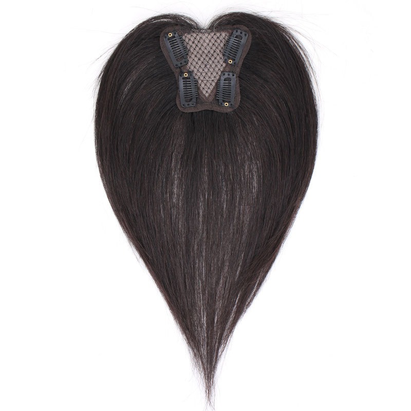 通気性のあるトップヘアリペア人毛ヘアピース、自然なヘアピース - Seamless Clip In Hair Extensions Human Hair のレビューと価格
