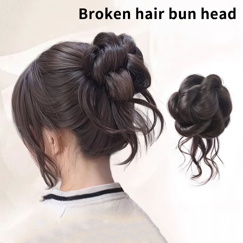 新しい合成毛ヘアバンシニヨン、メッシーバン、ヘアクリップ式ヘ - Claw Clip Messy Bun Hair Piece のレビューと価格