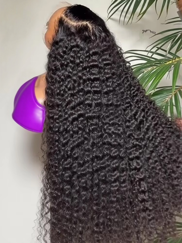 ディープウォーターウェーブウィッグ 13x4 HD透明レース - Water Wave Bulk Human Hair For Braiding のレビューと価格