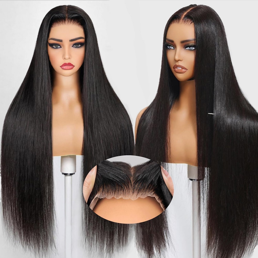 7x6 HDグルーレスストレートクロージャーフルレースウィッ - Lace Front Wigs のレビューと価格