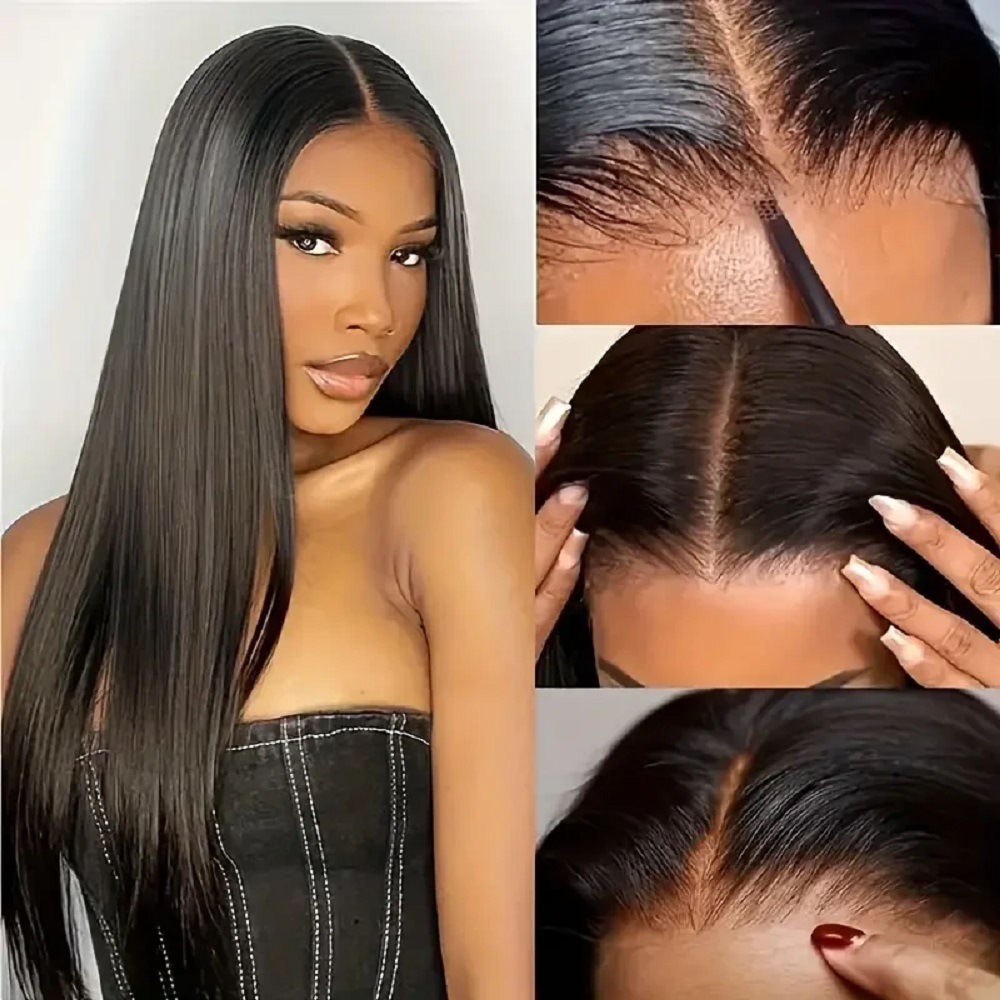 7x6 HDグルーレスストレートクロージャーフルレースウィッ - Lace Front Wigs のレビューと価格