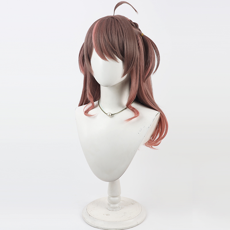 夏色祭りコスプレウィッグ Vtuber ブラウンピンク人工毛 - Synthetic Wigs のレビューと価格
