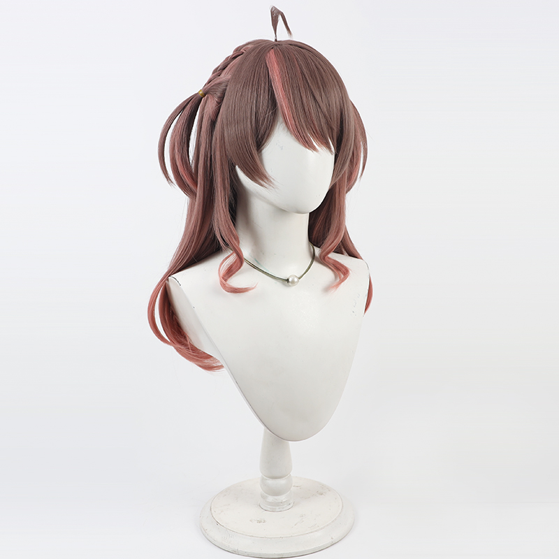 夏色祭りコスプレウィッグ Vtuber ブラウンピンク人工毛 - Synthetic Wigs のレビューと価格