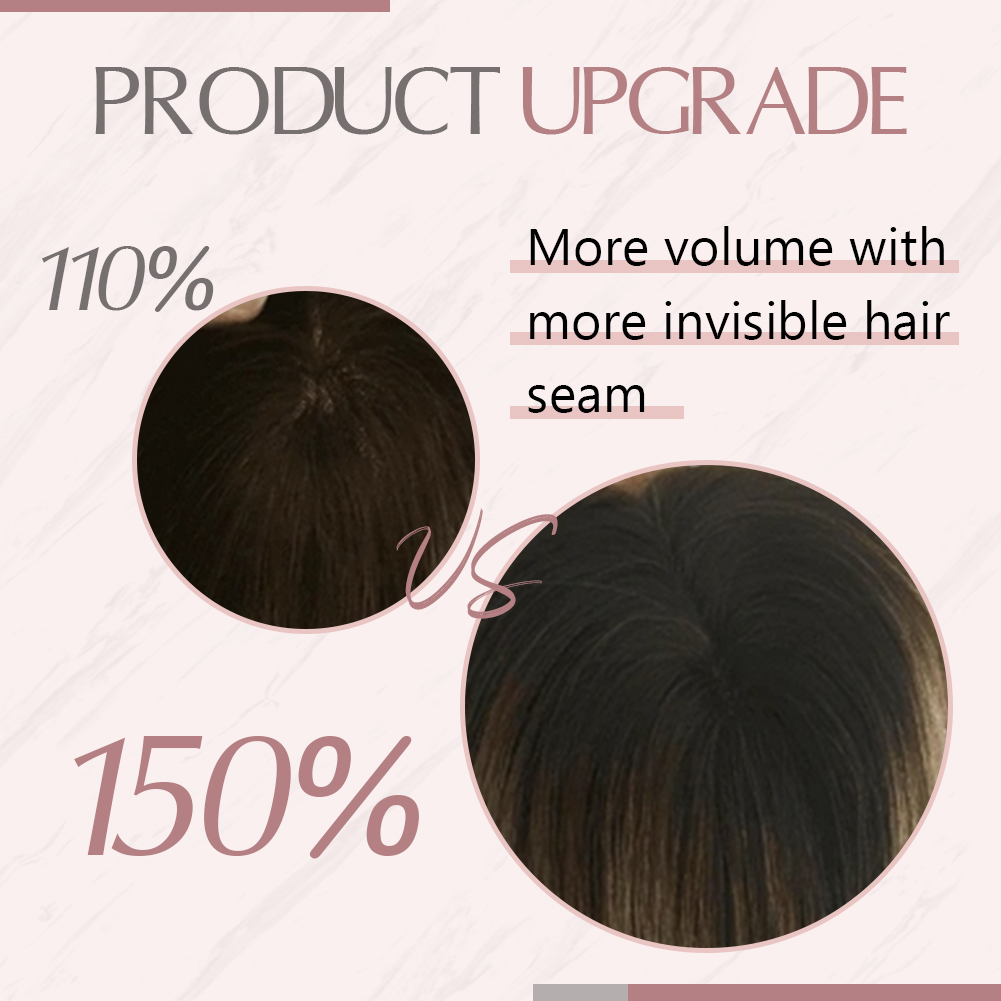 Ugeat ヘアトッパー自然人毛ブロンドモノラルベース 3* - Invisible Tape In Extensions Real Hair のレビューと価格